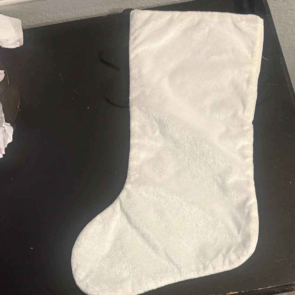 Ghost Halloween Stocking with Pumpkin Accent